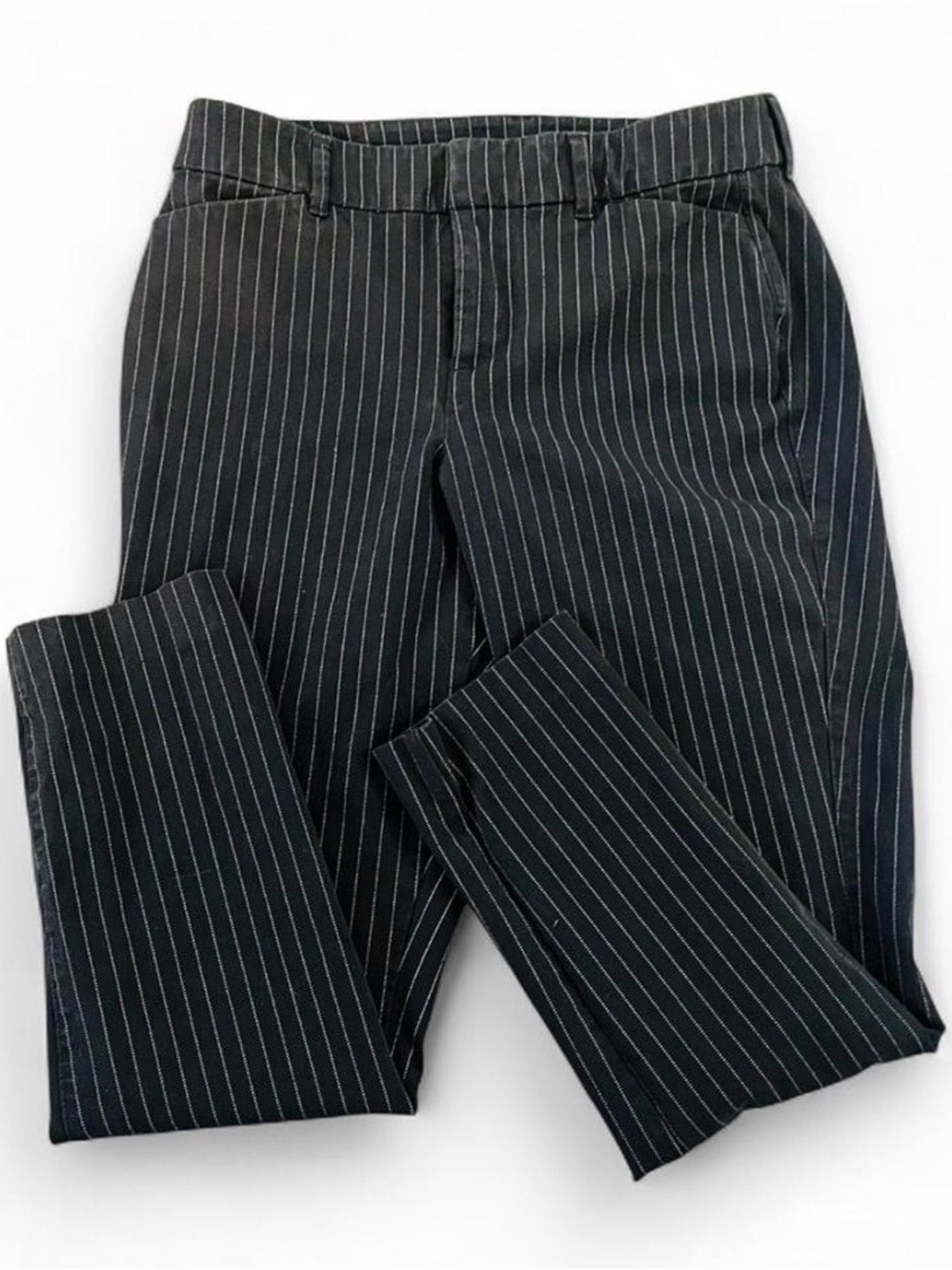 Old Navy Black Pinstripe Skinny Pants